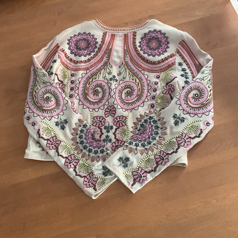 Tribal jacket in antique rose, size small - Picture 2 of 2